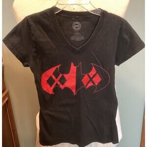 Uncommon Batman/Harley Quinn T-shirt Womens M Black DC Comics Original